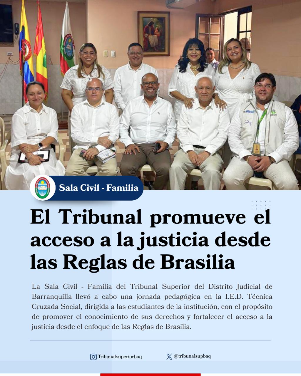 El Tribunal promueve el acceso a la justicia desde las Reglas de Brasilia